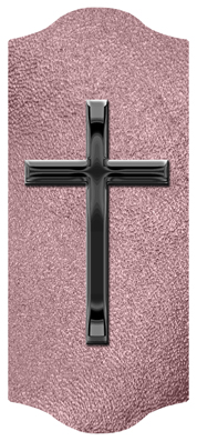 DARAY-C-510-BK-SH-OR Black Single Cross Shimmer Orchid